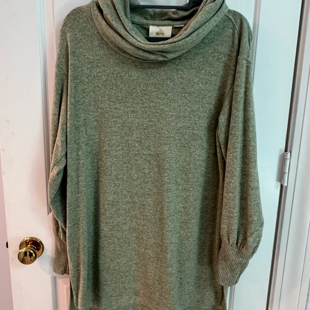 Maeve Sage Green Cowl Neck Sweater